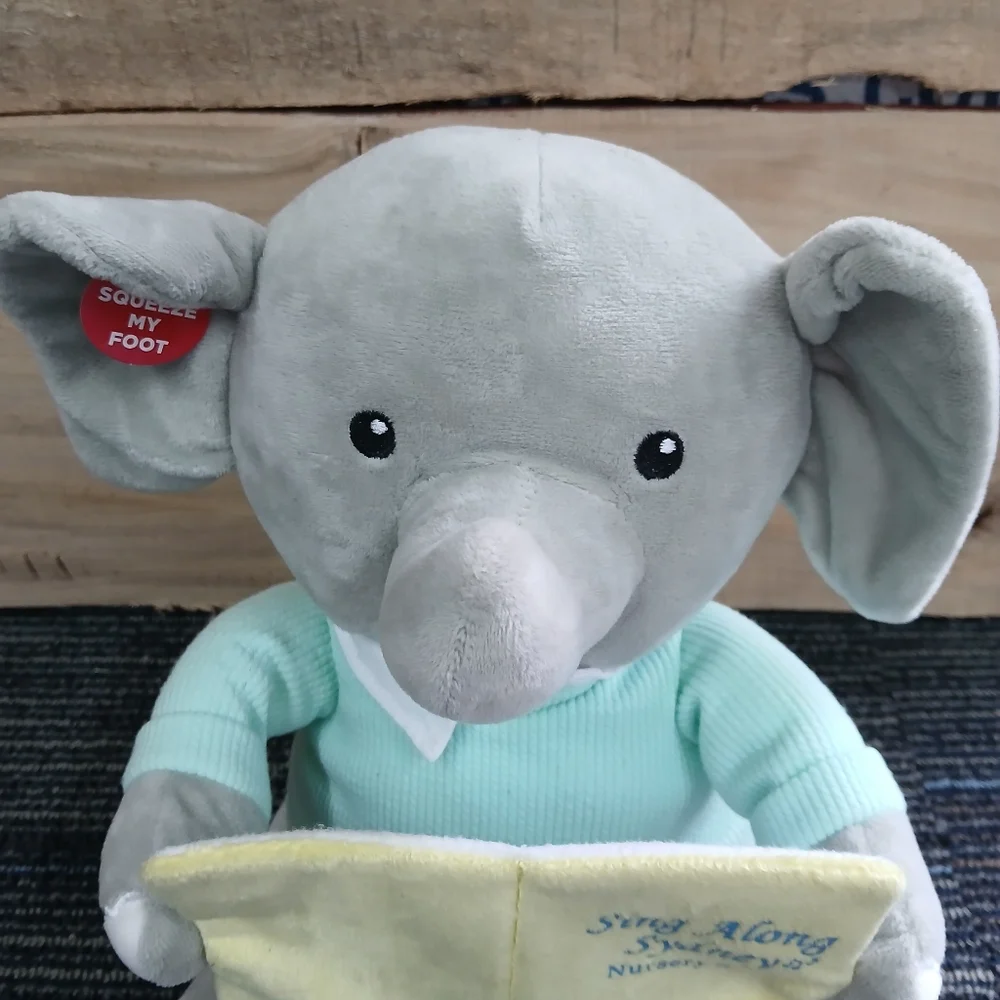 Cuddle Barn Sing Along Sydney Elephant Plush (NWT)12